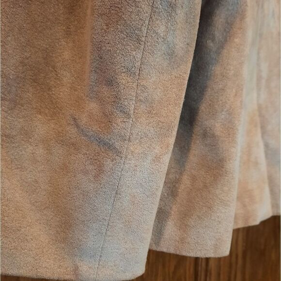 RARE Wilson Ultra Suede Vintage Gino Rossi Double Breasted Jacket/Peacoat - Picture 8 of 11